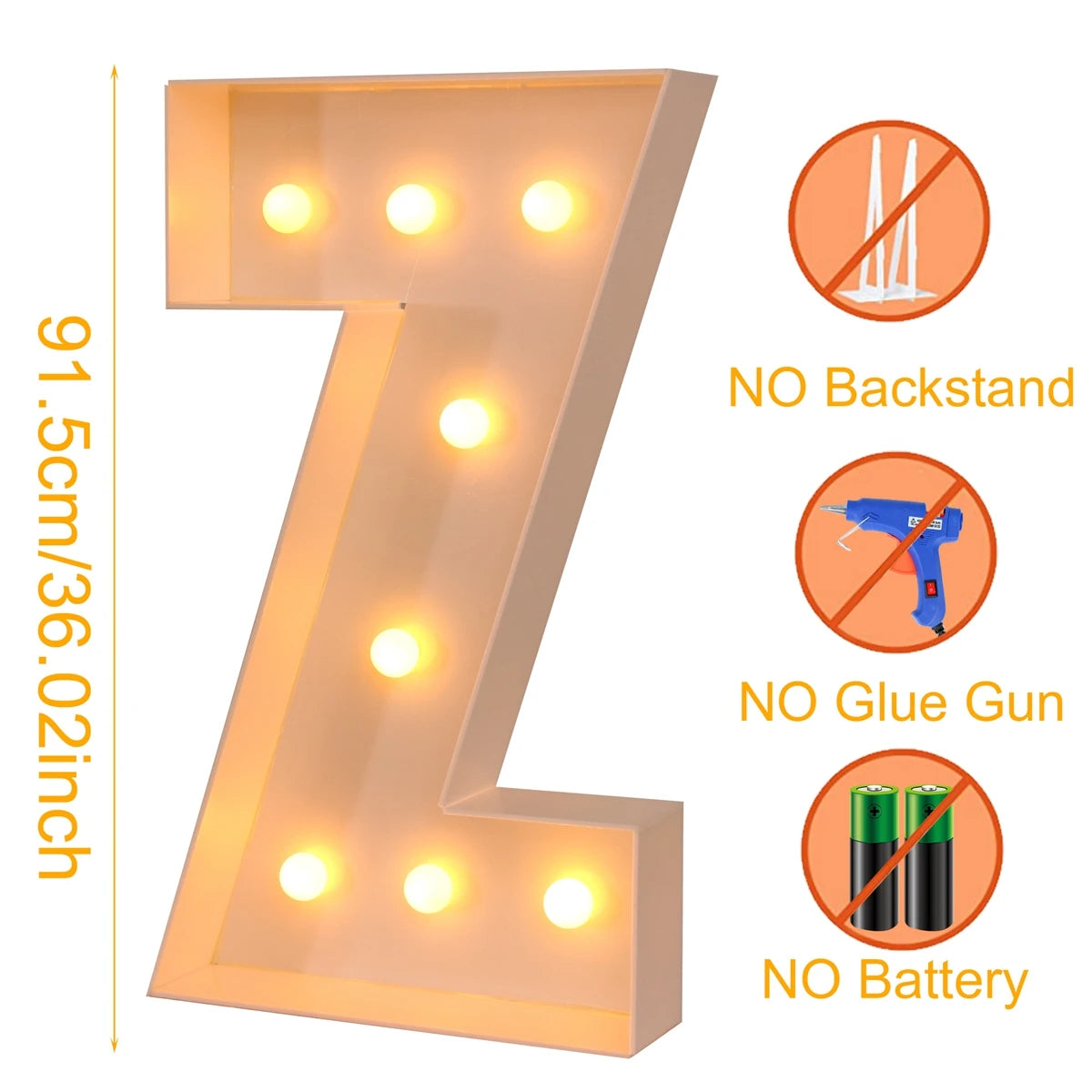 Giant LED Letter Light Box for Events & Decor ATHLEXES