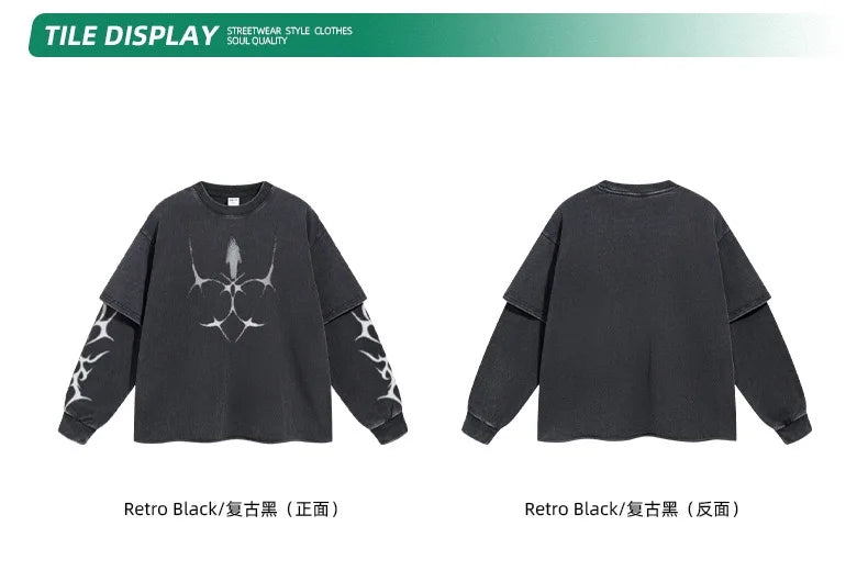Stylish Printed Long Sleeved T-Shirt with Round Neck ATHLEXES