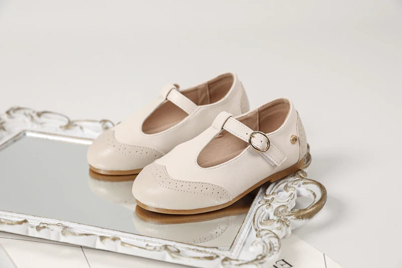 Princess Belle Kids' Mary Jane Leather Flats ATHLEXES
