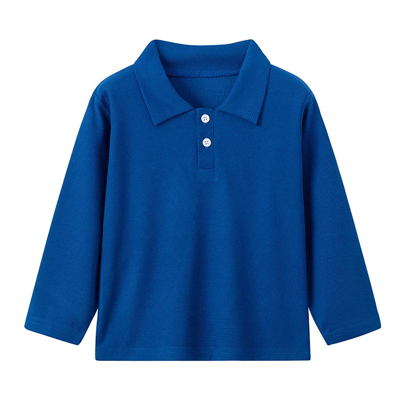 Stylish Kids' Solid Color Polo T-Shirt ATHLEXES