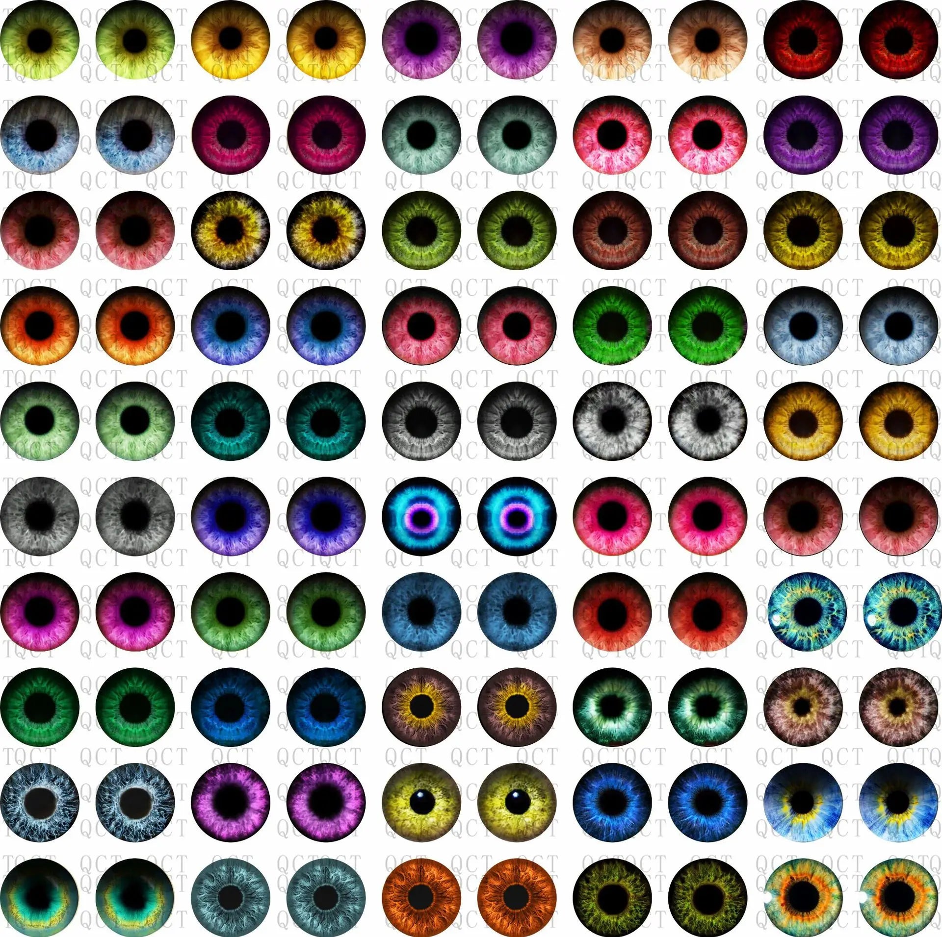 Dazzling Dragon Cat Eye Glass Cabochons - 50Pcs Set ATHLEXES