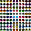 Dazzling Dragon Cat Eye Glass Cabochons - 50Pcs Set ATHLEXES