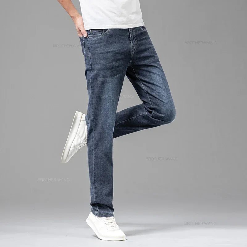 Stylish Gray Soft Fit Men's Summer Jeans ATHLEXES