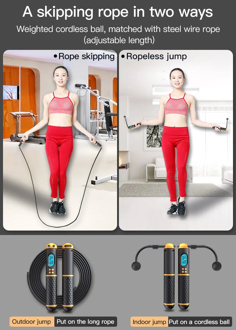 PrecisionPro 2 In 1 Skipping Rope with Counter ATHLEXES