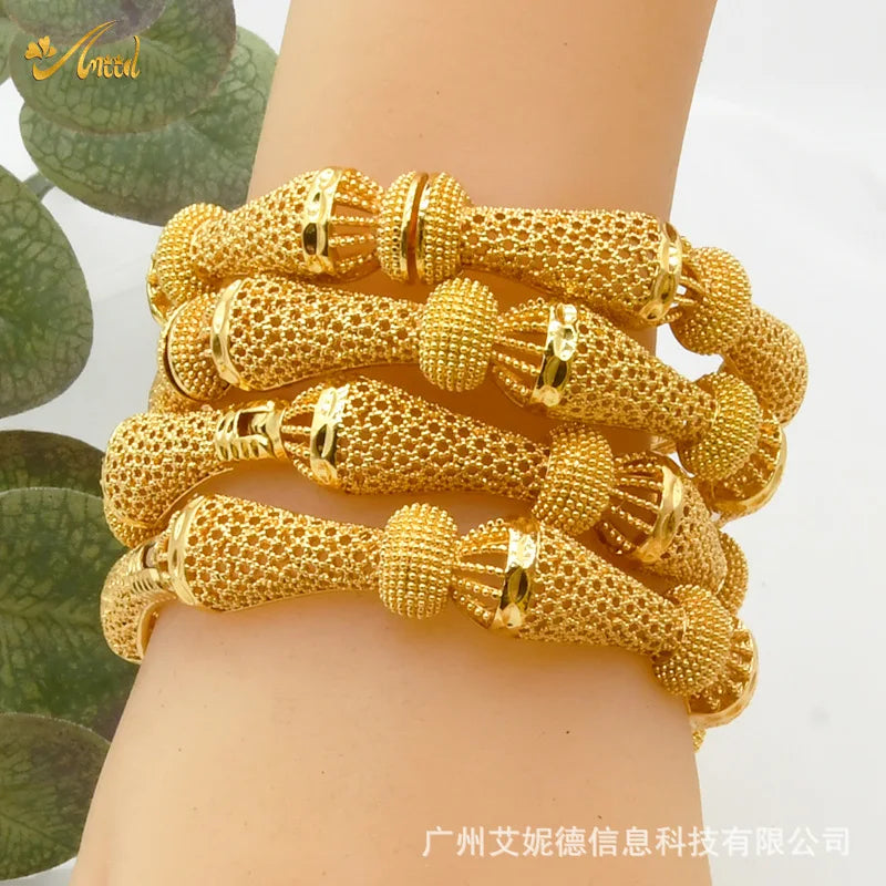Dubai Bridal Light Luxury Gold Plated Bracelet ATHLEXES