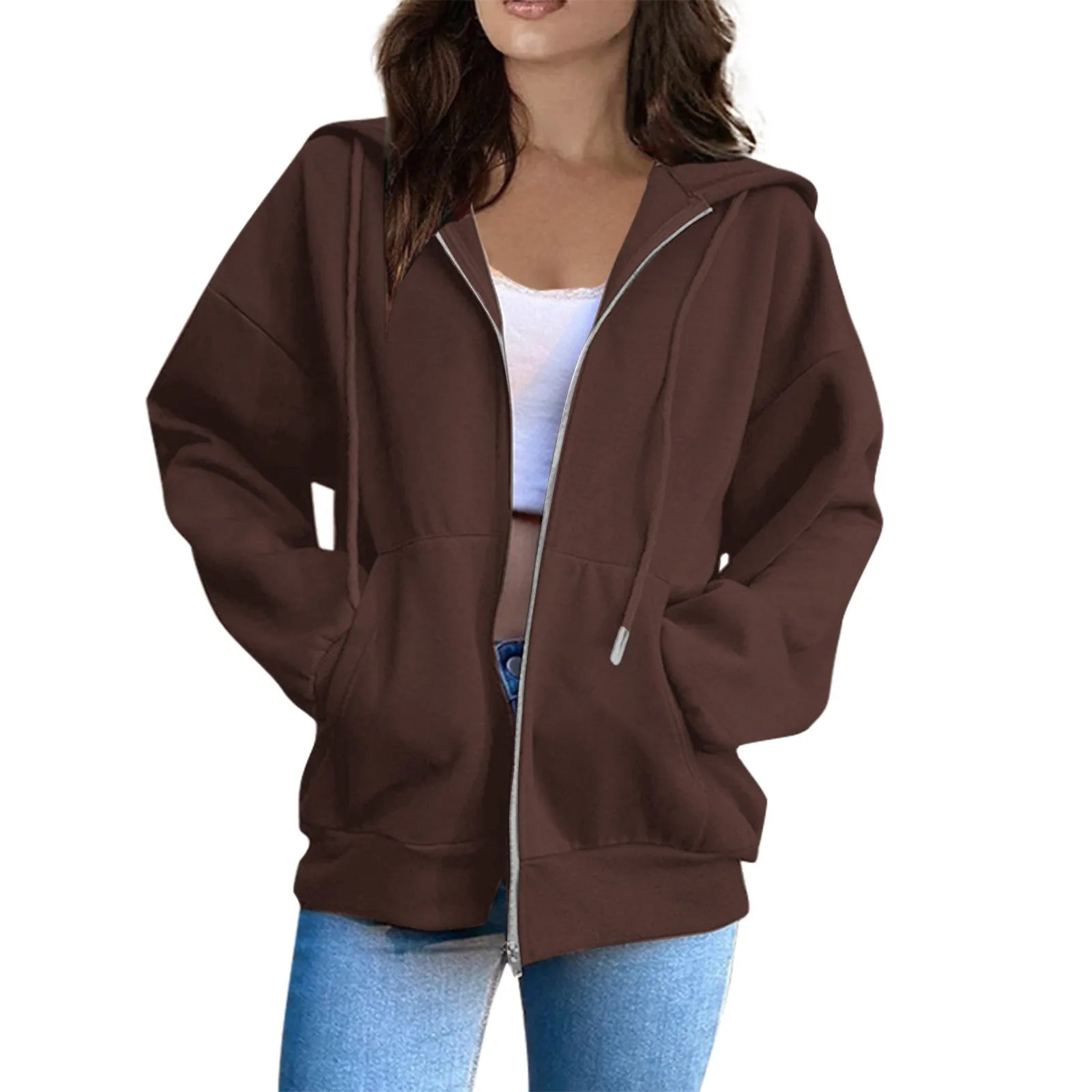Chic Comfort 2024 Zip-Up Warm Hooded Sweatshirt for Women ATHLEXES
