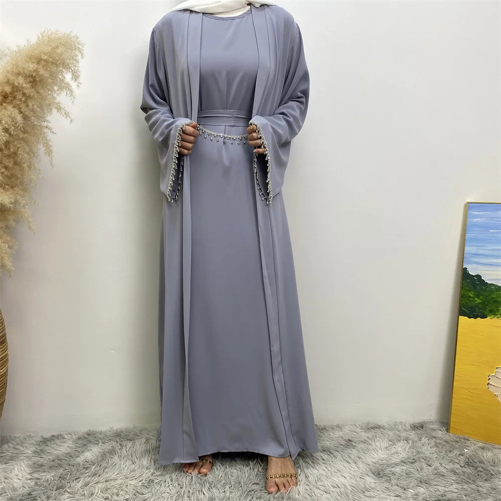 New Fashion Muslim Women Two-Piece Dress Set ATHLEXES