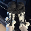 Chic Winter Lolita Mid-Calf Snow Boots with Bowknots ATHLEXES