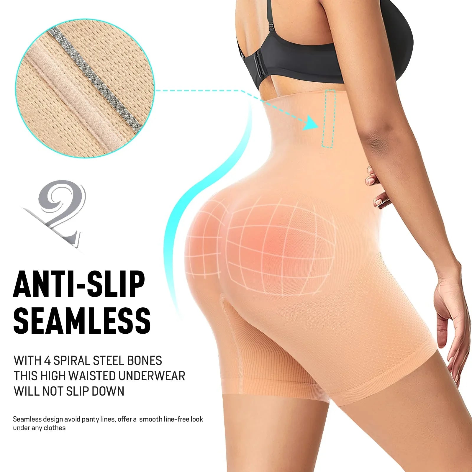 Elevate Your Shape Womenâ??s High-Waist Butt Lifter Shapewear ATHLEXES
