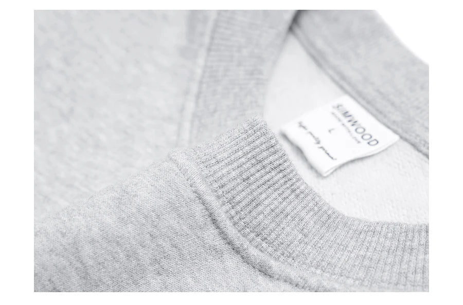 SIMWOOD Oversized Minimalist Menâ??s Sweatshirt SI980547 ATHLEXES
