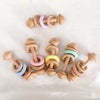 EcoBaby Wooden Rattles and Silicone Teether Set for Infants ATHLEXES