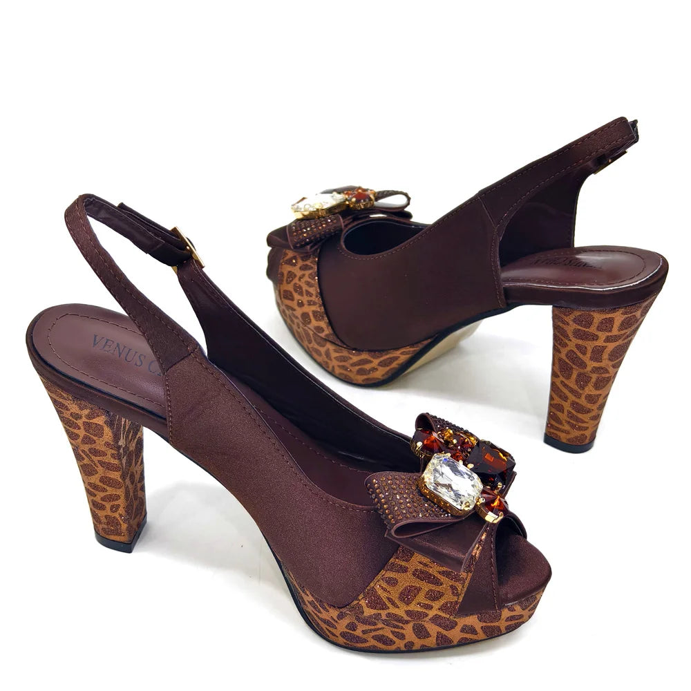 Royal Blue Elegance: Venus Chan Heel & Bag Set ATHLEXES