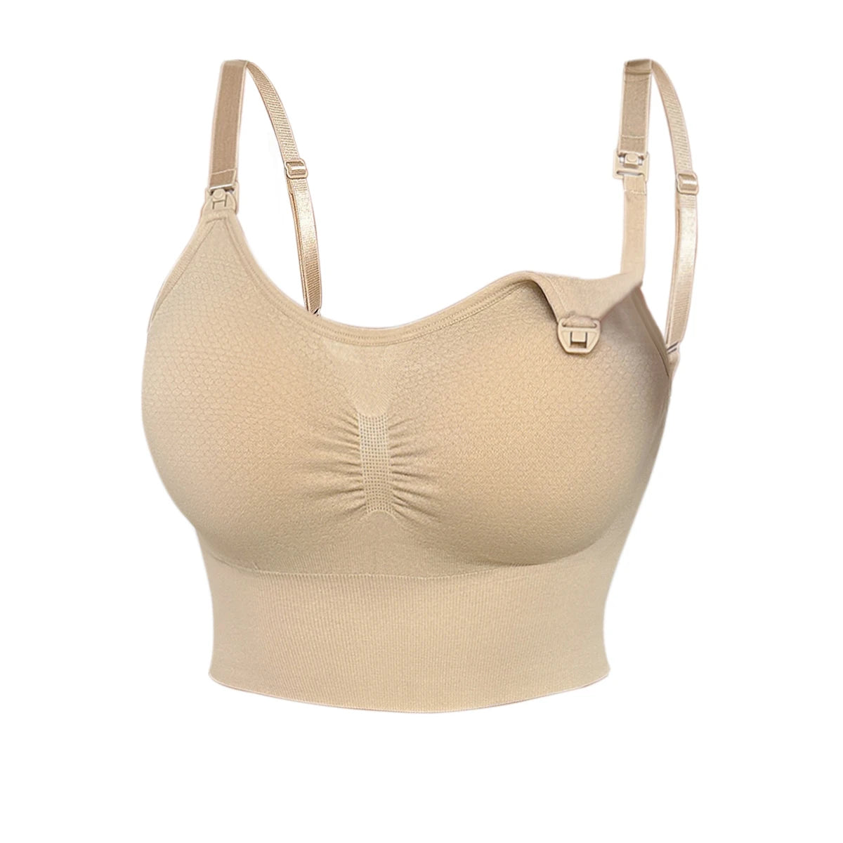Nude Comfort Wireless Nursing Bra with Detachable Pads ATHLEXES