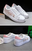 Embroidered Bow Platform Walking Flats for Women ATHLEXES
