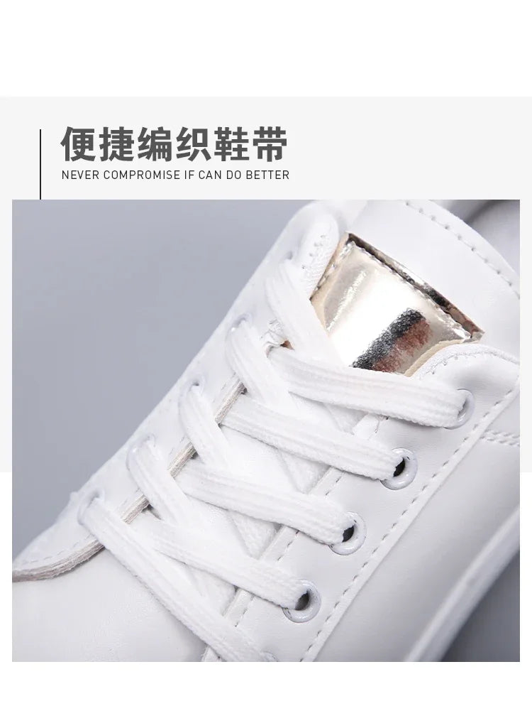 Embroidered Blossom Casual White Sneakers for Women ATHLEXES