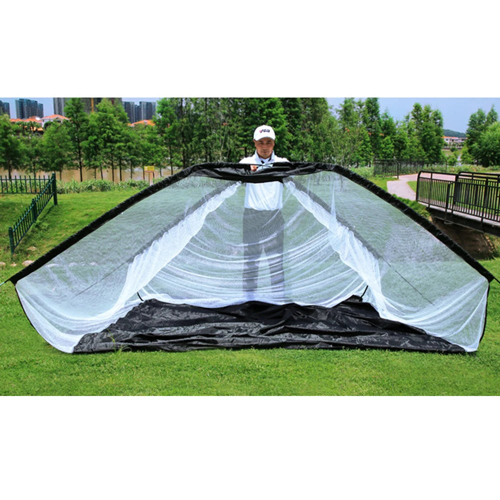 PGM Portable Golf Practice Tent Net System ATHLEXES