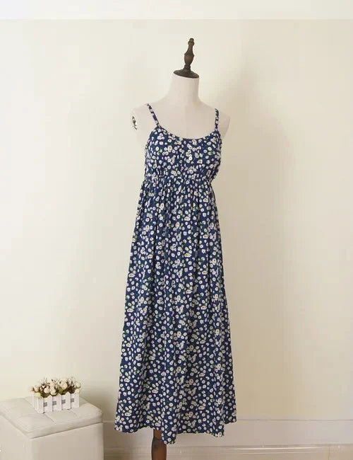 Floral Summer Maxi Halter Dress ATHLEXES