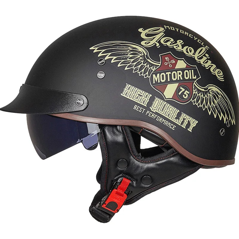 RetroRide DOT Certified Half Helmet ATHLEXES