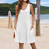 Summer Breeze Plus Size Pocket T-Shirt Dress ATHLEXES