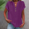 Breezy V Neck Cotton Linen Shirt for Women ATHLEXES