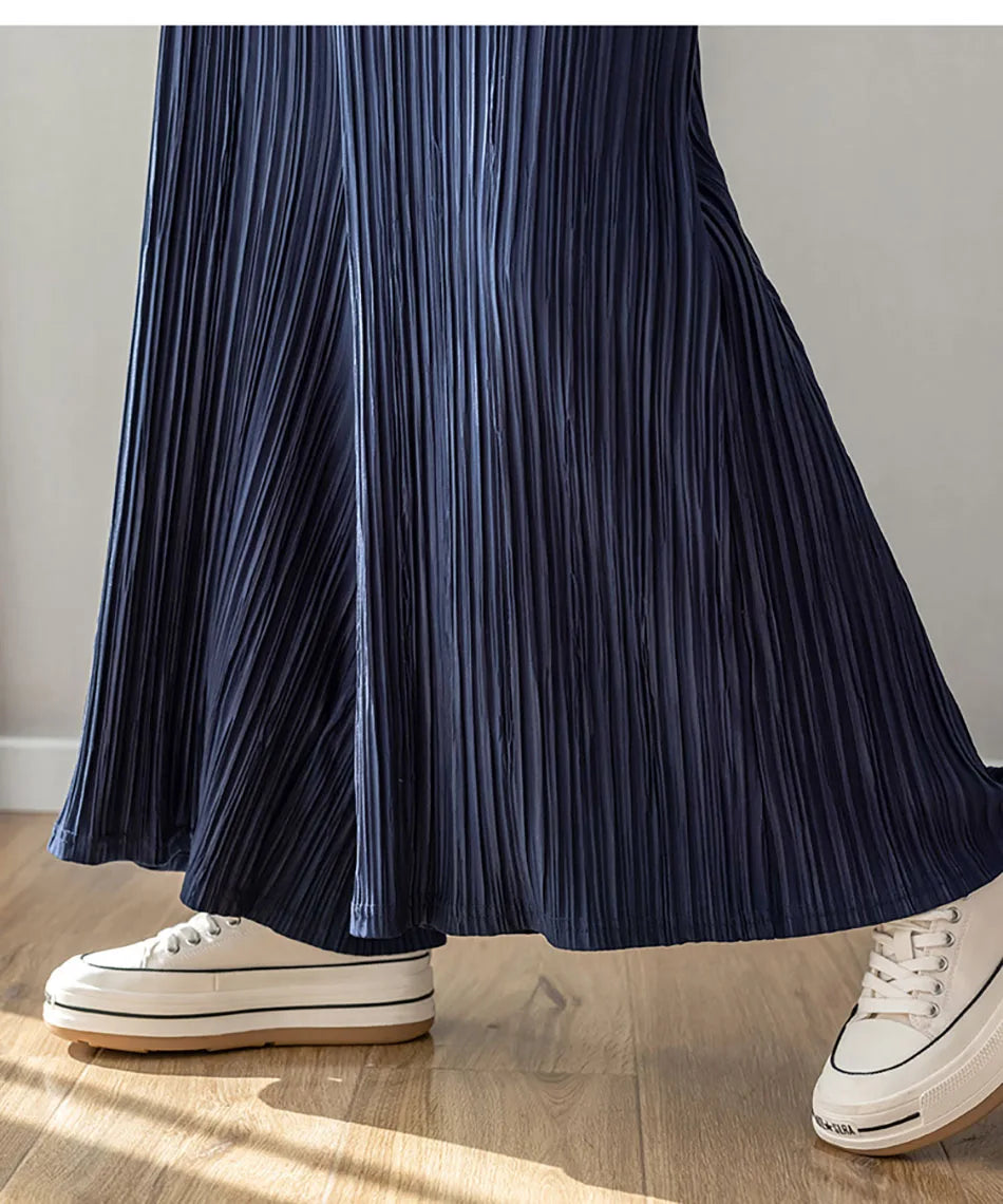 Chic Summer Maternity Chiffon Wide Leg Pants ATHLEXES