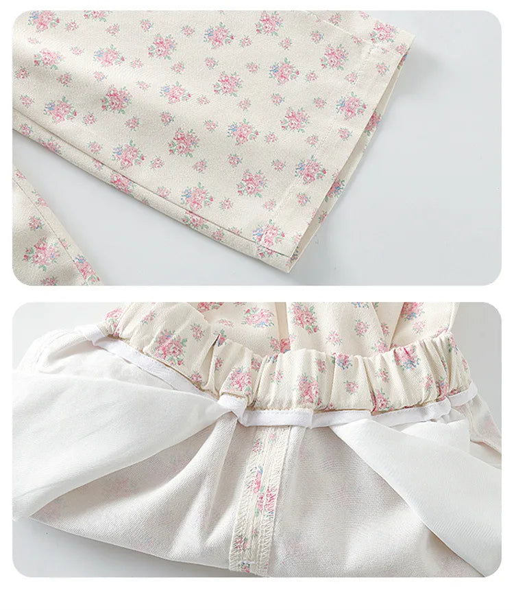 Floral Bunny Hoodie and Trousers Set for Girls ATHLEXES