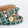 Luxury Snakeskin Soft Leather Pet Collar & Leash Set ATHLEXES