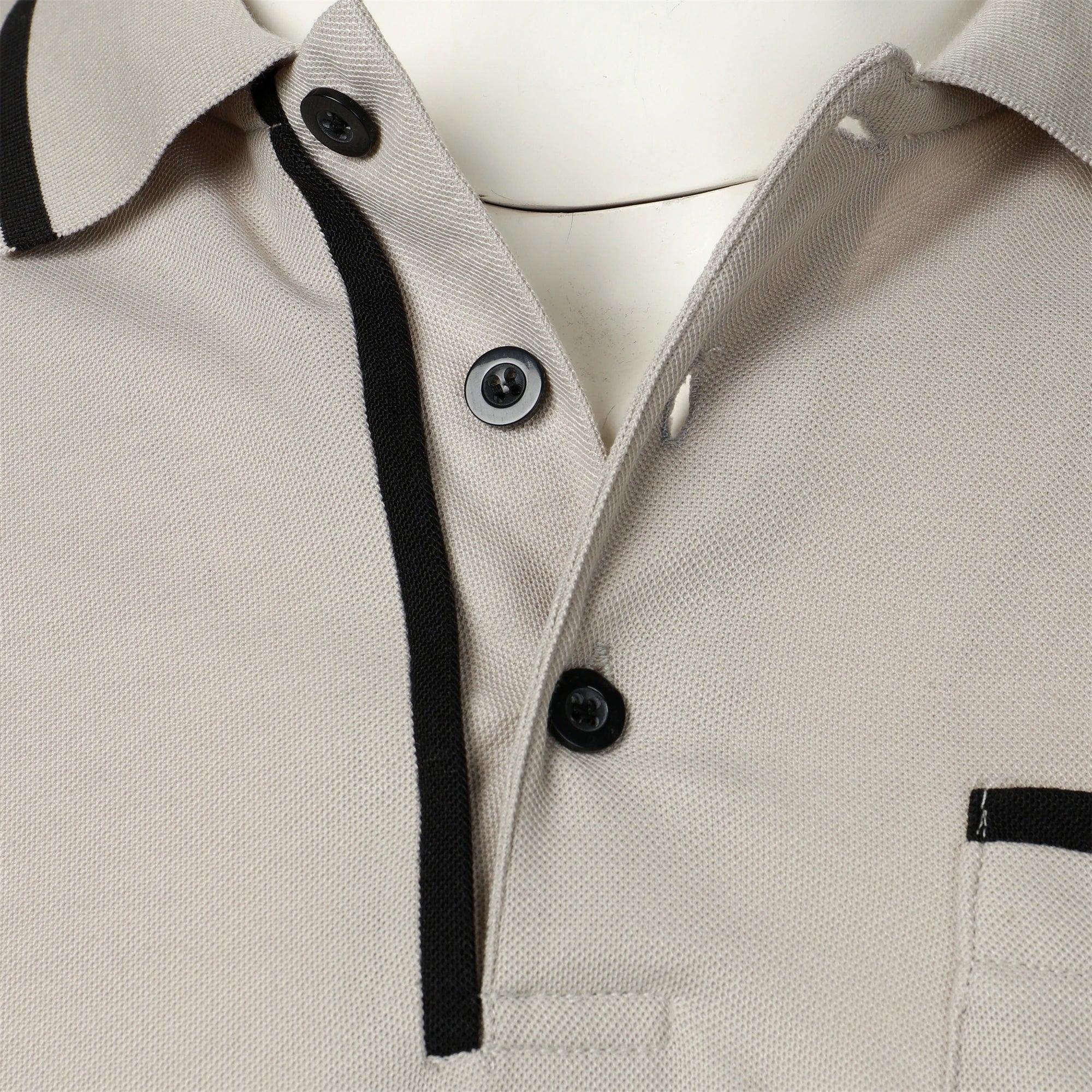 Luxe Lapel Solid Color Men's Short Sleeve Polo ATHLEXES