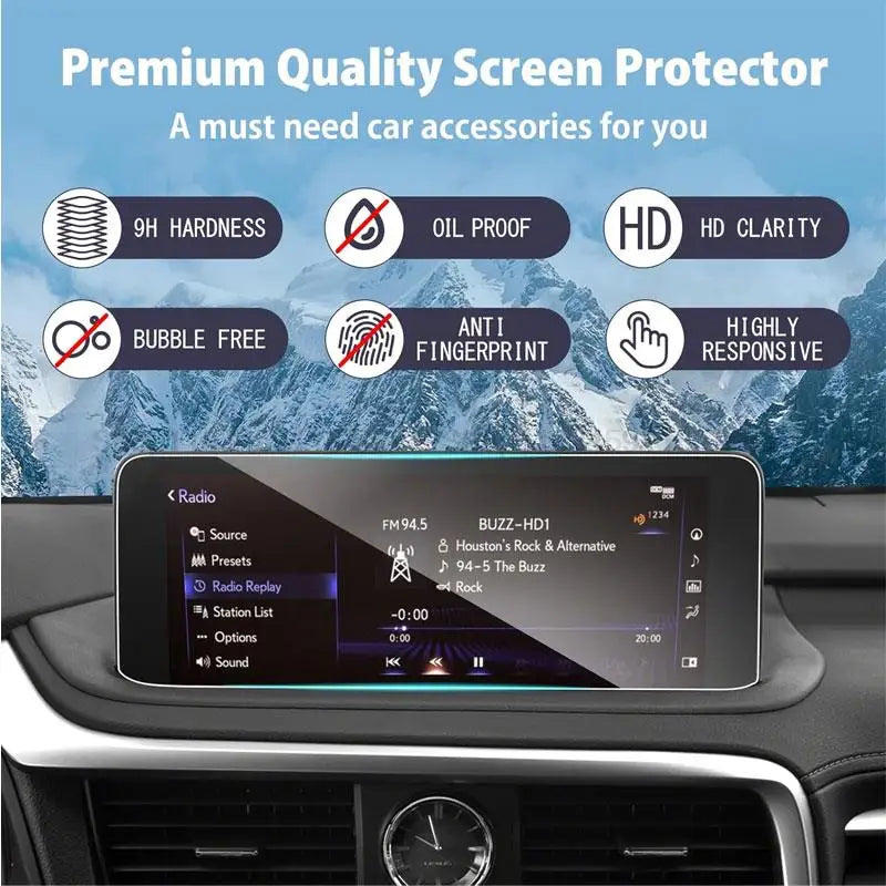 LuxeShield Tempered Glass for Lexus RX GPS 2016-2020 ATHLEXES