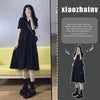 Chic V Neck Maternity Dress for Summer Comfort ATHLEXES