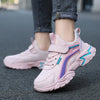 Chic Pink Girls Leather Sport Sneakers ATHLEXES