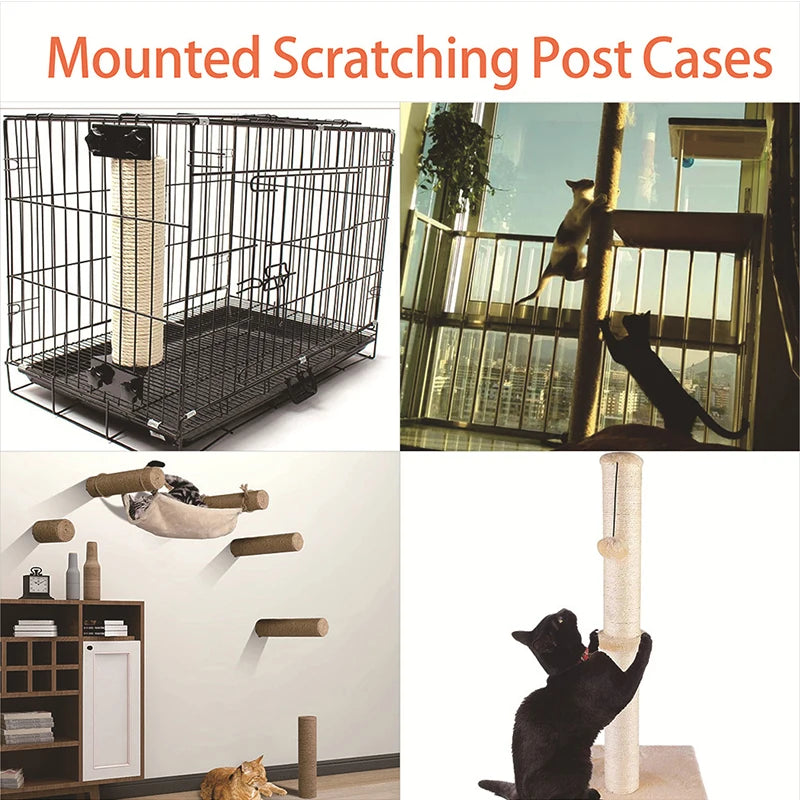 Premium Sisal Cat Scratching Post for DIY Cat Tree Replacement ATHLEXES