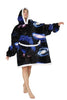 CozyNest Oversized Flannel Hoodie Blanket ATHLEXES