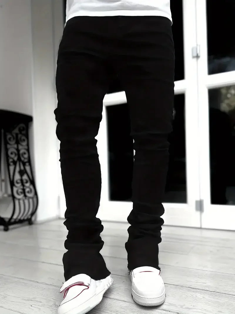 Urban Edge Stretch Slim Fit Flared Jeans for Men ATHLEXES