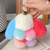 Chic 15cm Rabbit Fur Keychain for Bags & Gifts ATHLEXES