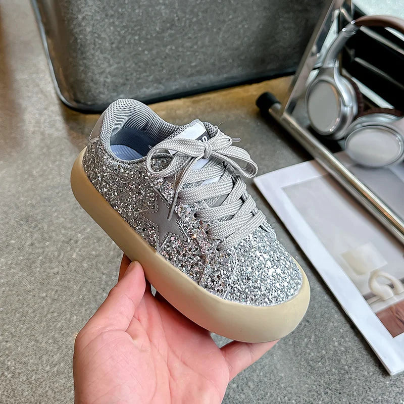 StarSequin Kids Lace-Up Running Sneakers ATHLEXES