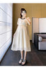 Chic Summer Maternity A-Line Midi Dress ATHLEXES