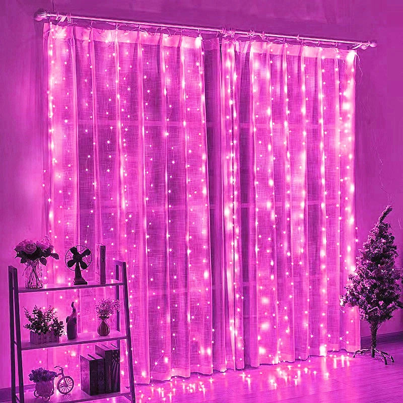 FairyGlow 8 Mode LED Curtain String Lights ATHLEXES
