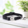 Engraved Luxury PU Leather Cat Collar ATHLEXES