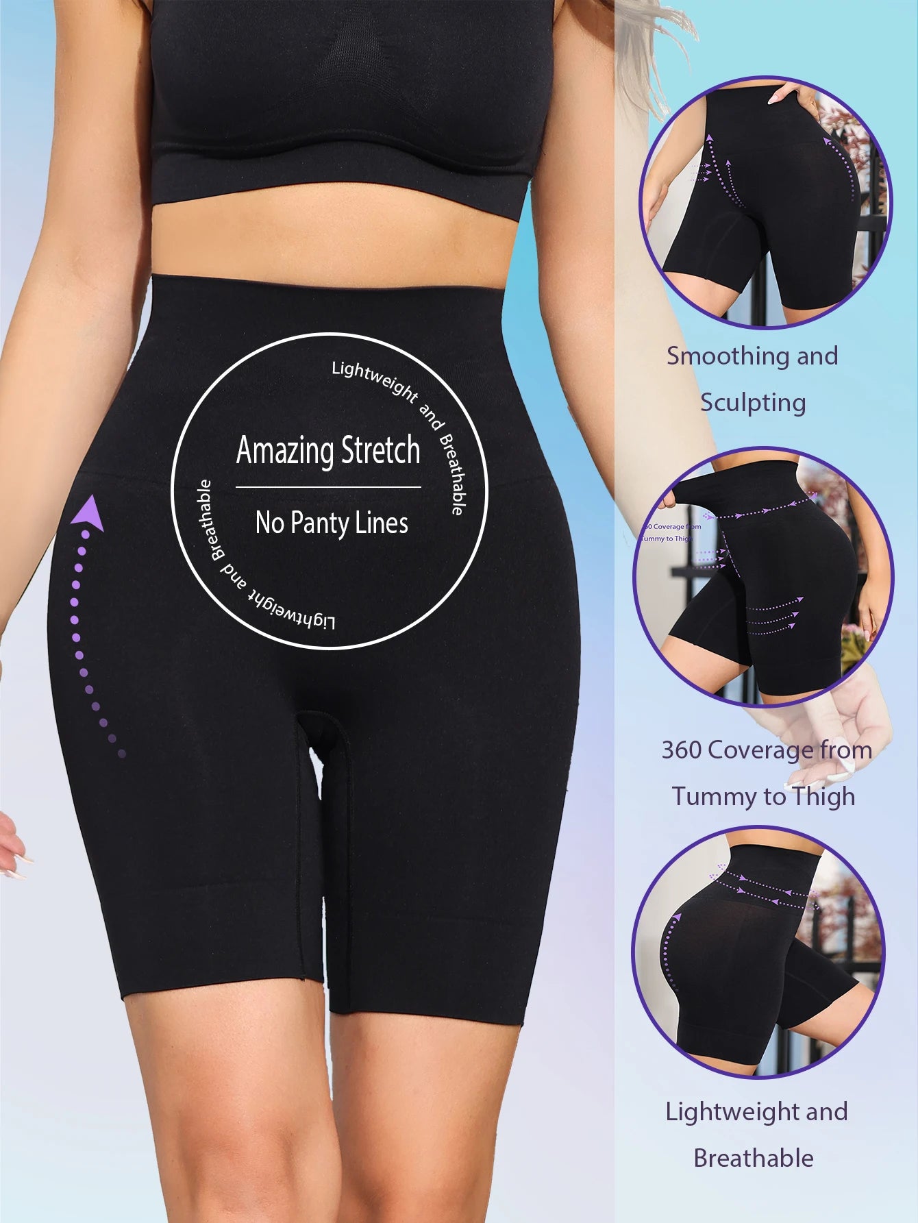 SculptFit High Waist Tummy Control Shorts ATHLEXES