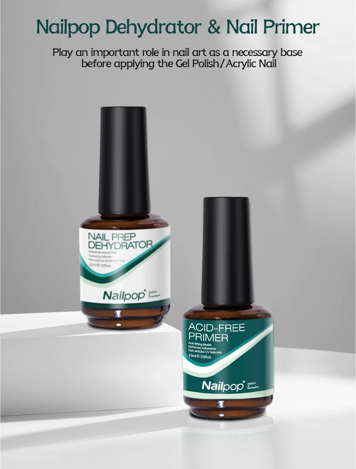 Nailpop Acid-Free Nail Prep & Dehydrator Set ATHLEXES