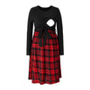 Chic Maternity Plaid Nursing Dress ATHLEXES