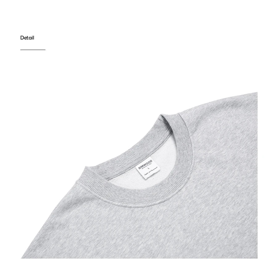 SIMWOOD Oversized Minimalist Menâ??s Sweatshirt SI980547 ATHLEXES