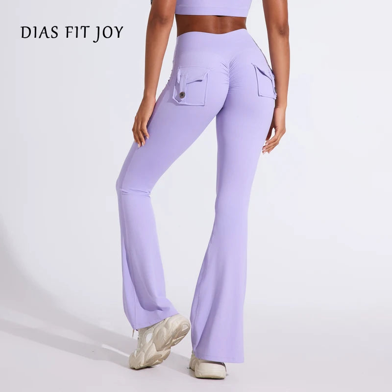 JoyFit High Waisted Bell Bottom Yoga Pants ATHLEXES
