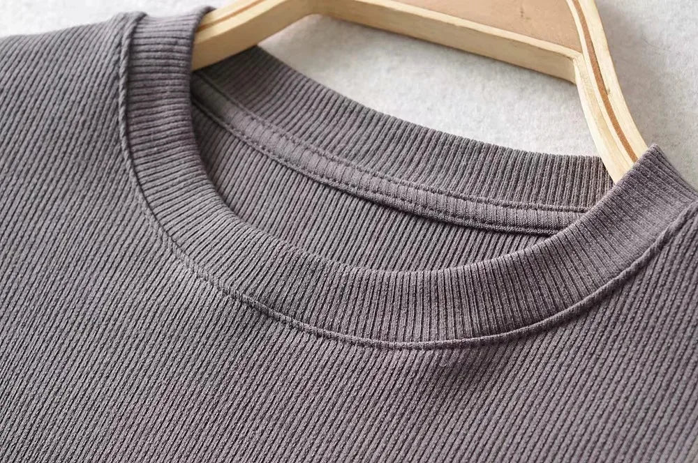Summer Sexy O-neck Crop Top for Women ATHLEXES