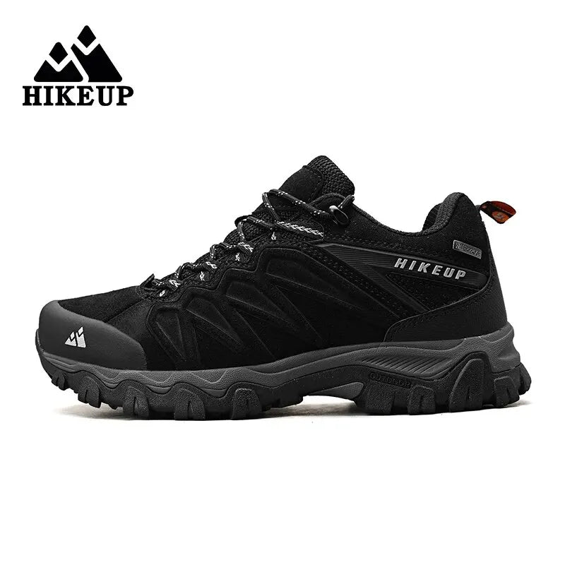 HIKEUP Premium Leather Hiking Shoes for Men - Durable Trekking Sneakers ATHLEXES