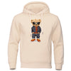 Cozy Teddy Bear Print Hoodie for Men ATHLEXES