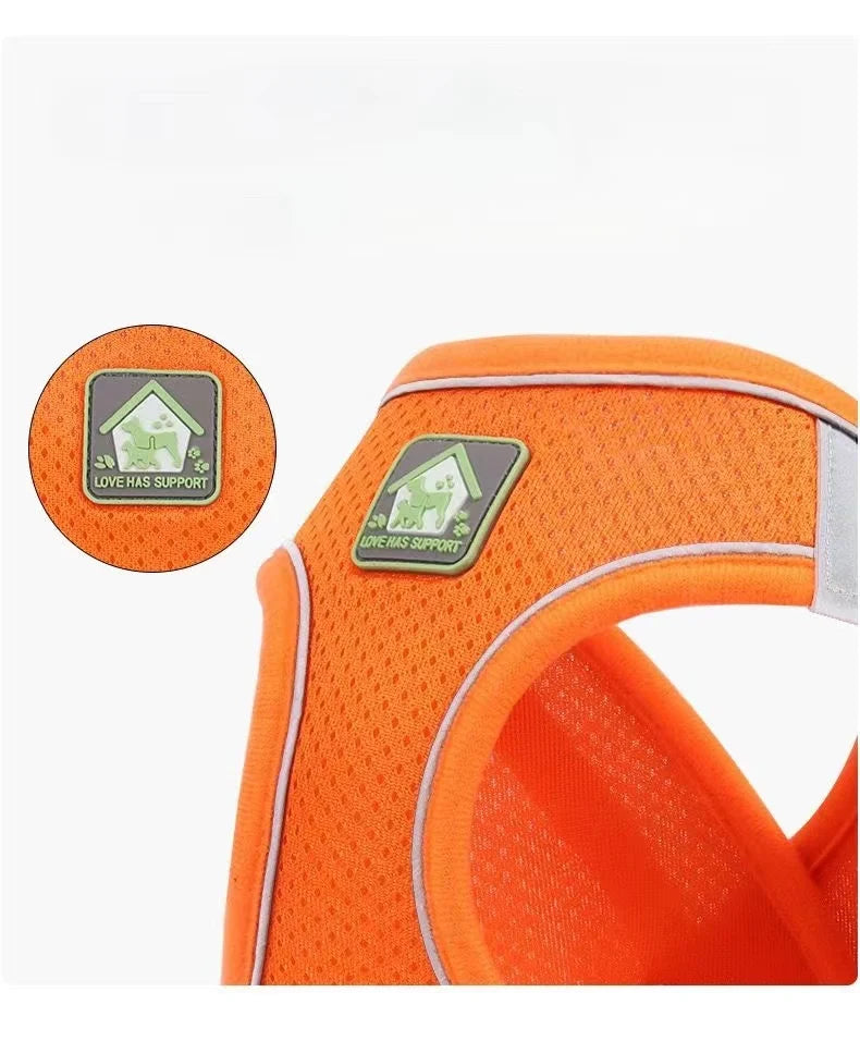 Reflective Cat Harness Set with Adjustable Leash for Small Pets ATHLEXES