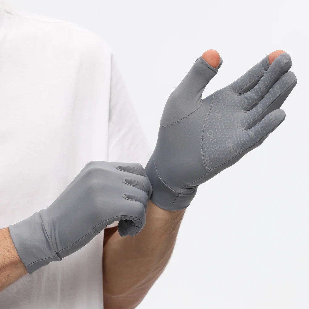 SunnyGuard UV Protection Fingerless Gloves ATHLEXES