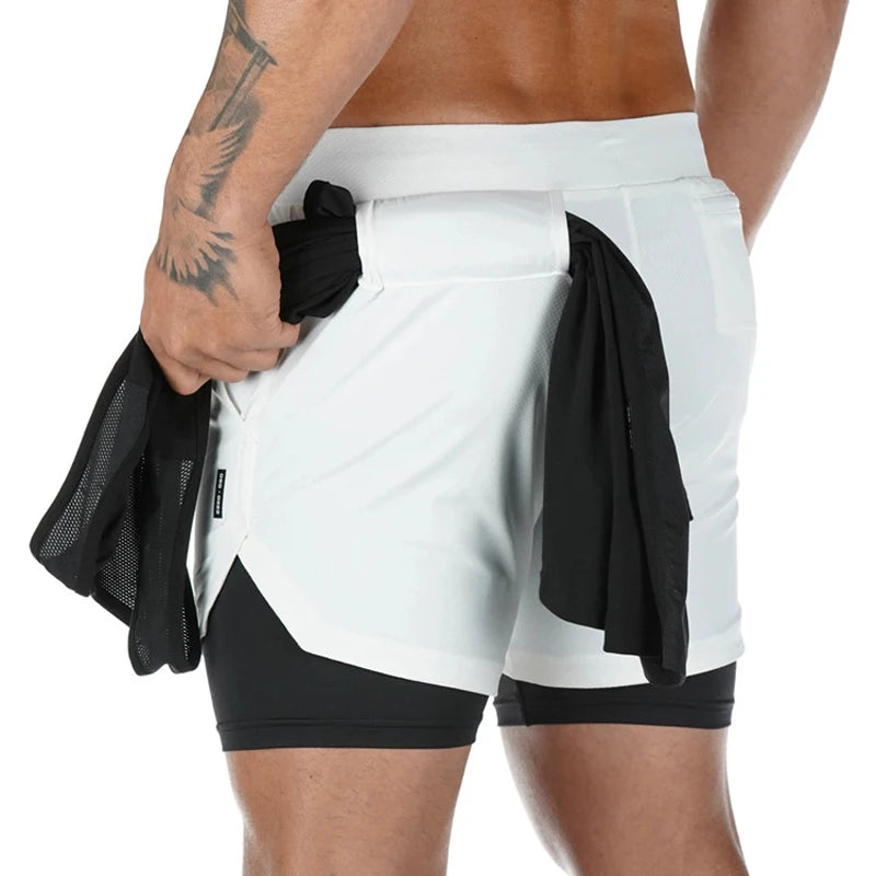 Premium Men's 2-in-1 Performance Running Shorts ATHLEXES